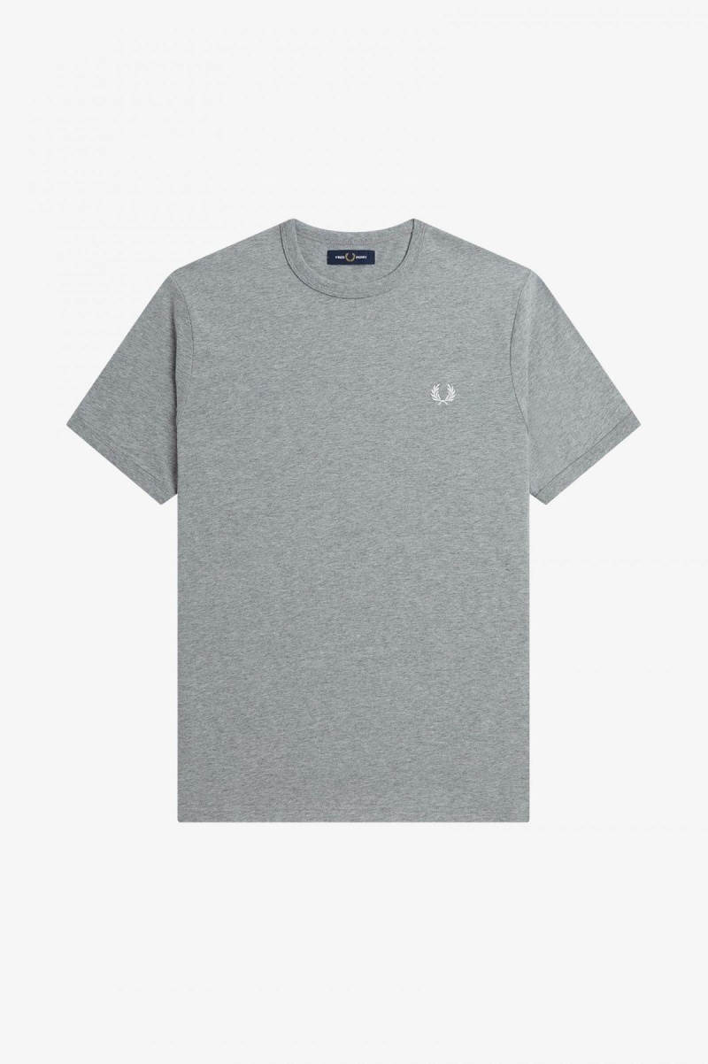 Camiseta Fred Perry Ringer Hombre Steel Marl | MXICD36148