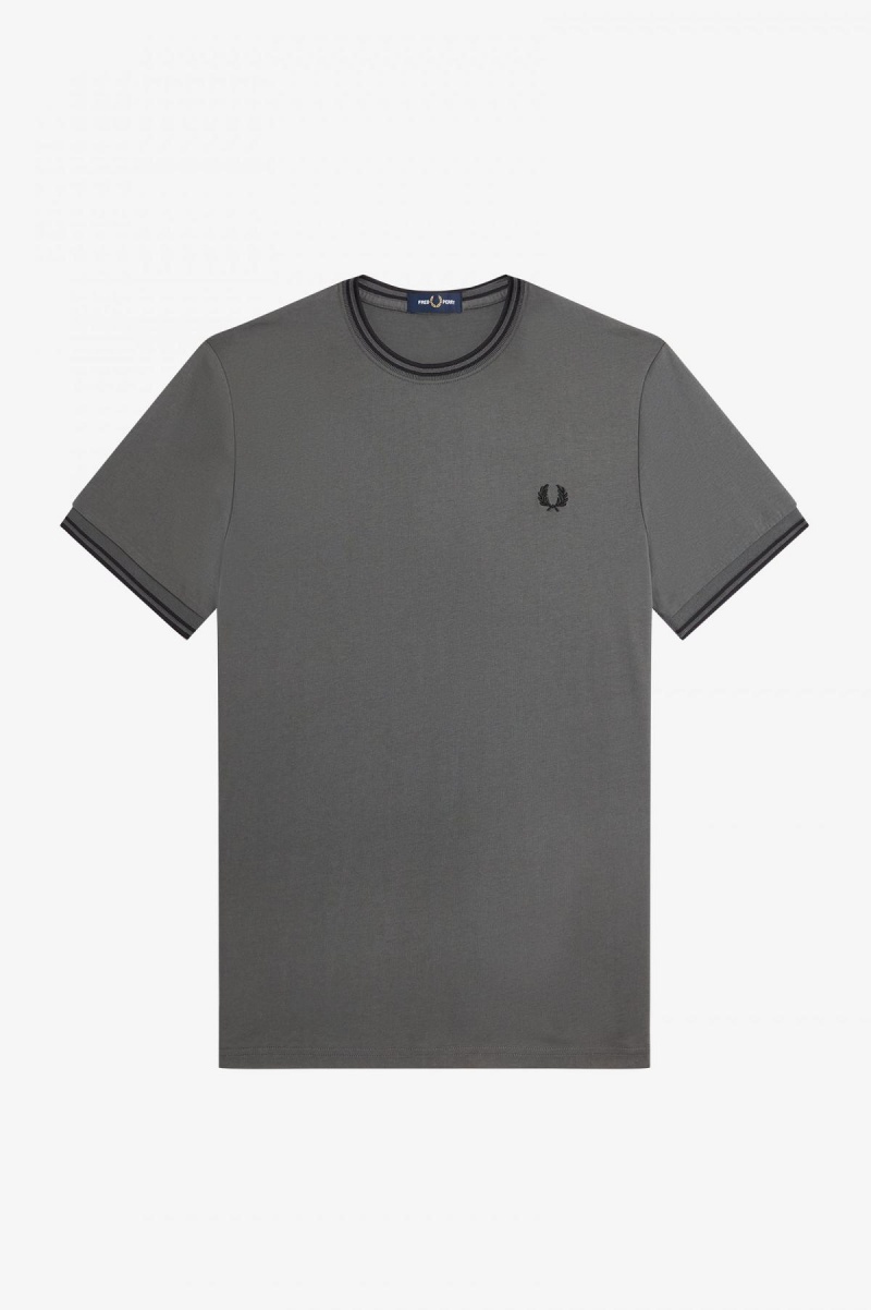 Camiseta Fred Perry Twin Tipped Hombre Verdes | TMXPQ11742