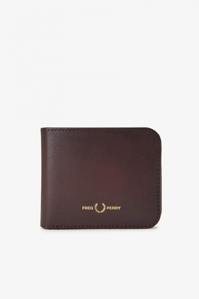 Cartera Fred Perry Burnished Leathr Billfold Accessories Burnt Tobacco | MMXHR48913