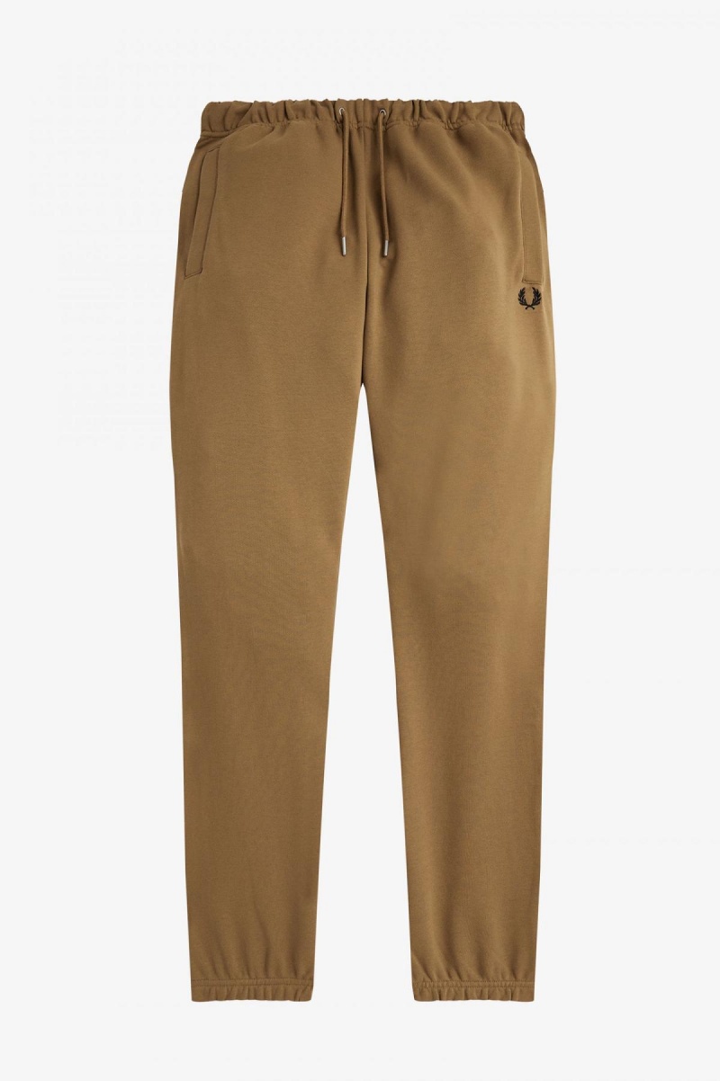 Chandals Fred Perry Loopback Sweatpants Hombre Shaded Stone / Burnt Tobacco | MXDFL49223