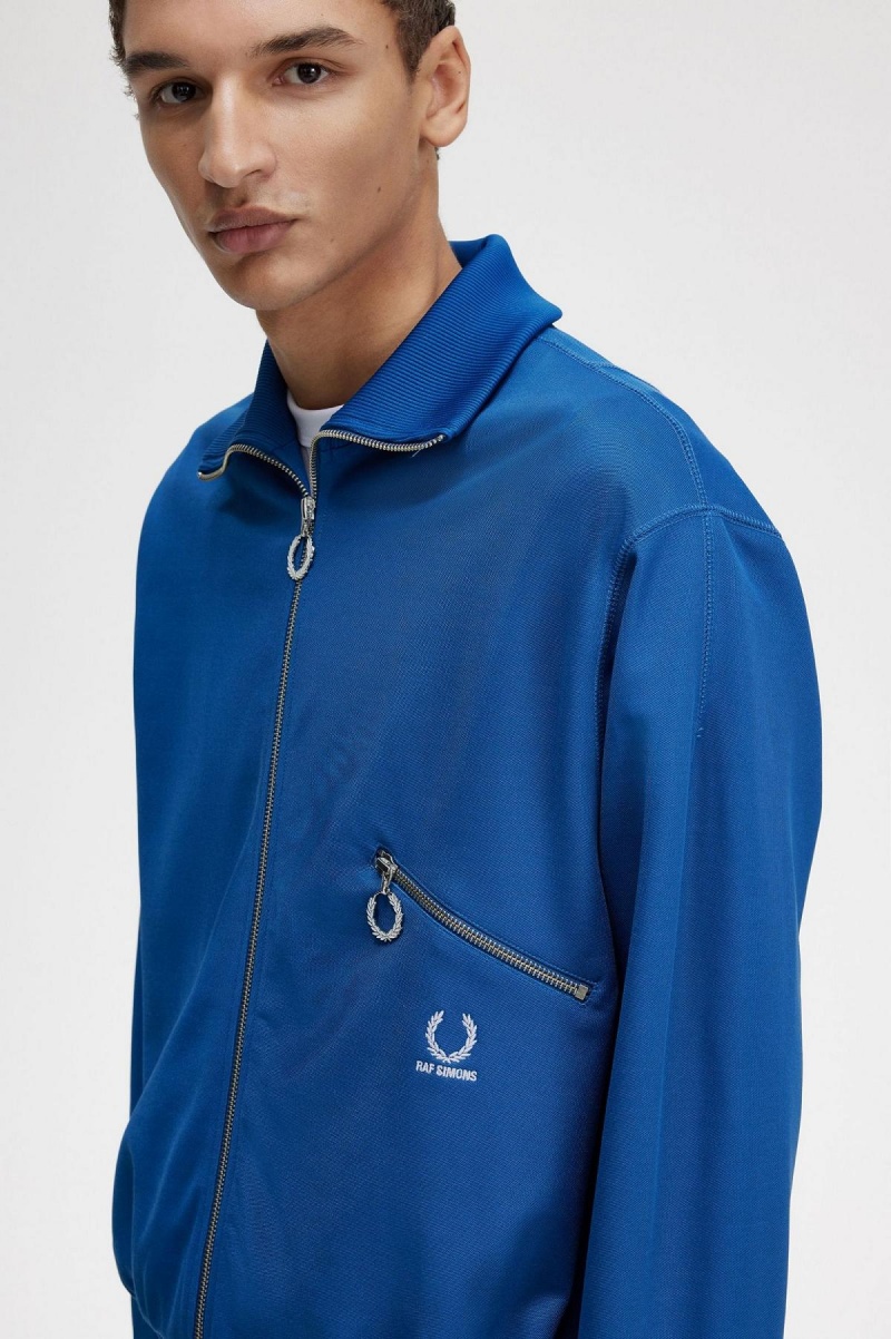 Chaquetas Deportivas Fred Perry Printed Hombre Azul Rey Azules | MXNEJ58477