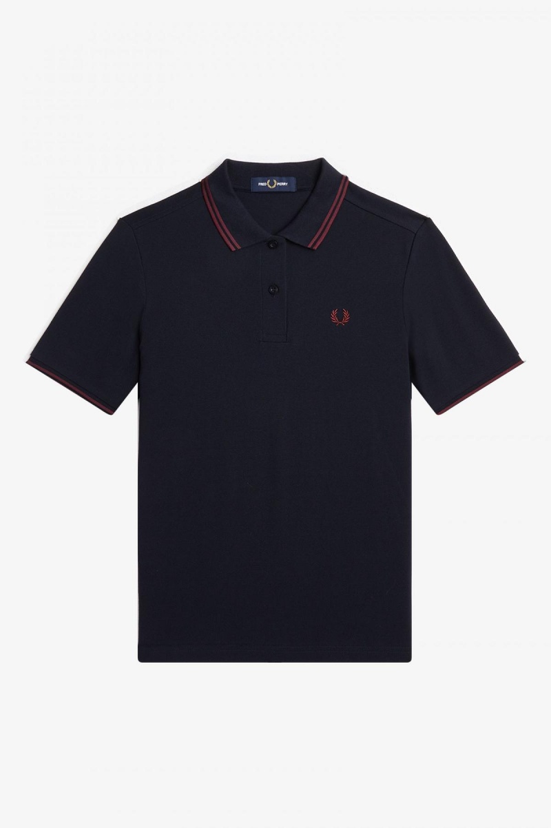 Fred Perry Shirt Fred Perry G3600 Mujer Azul Marino | MXXBR28092