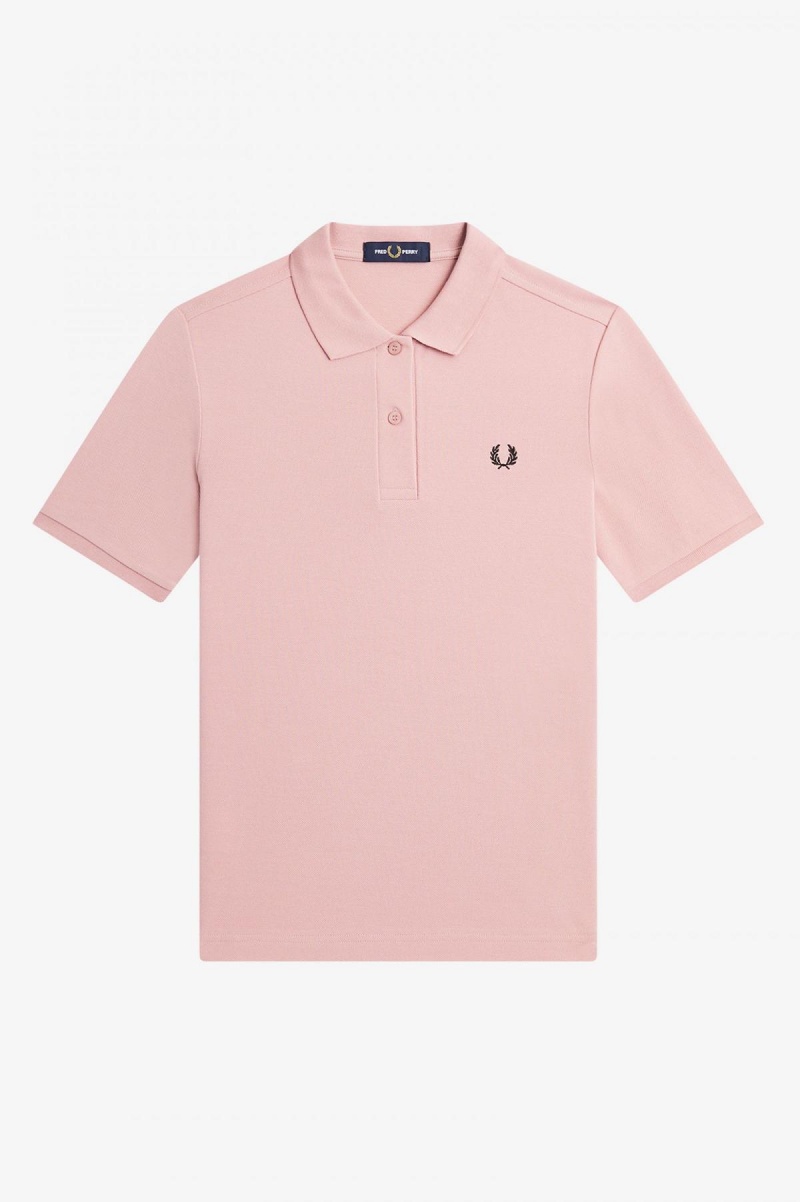 Fred Perry Shirt Fred Perry G6000 Mujer Rosas Rosas Negros | MXQCS77934