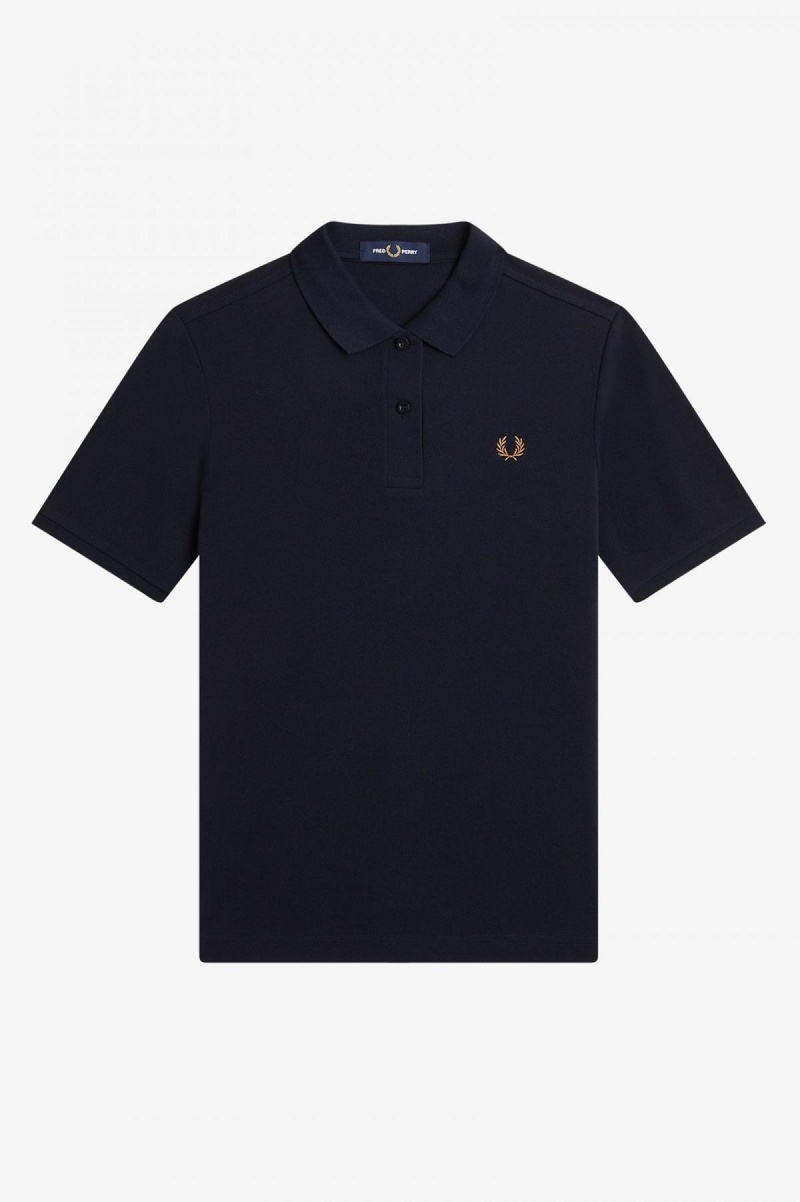 Fred Perry Shirt Fred Perry G6000 Mujer Azul Marino | MXQAV73377