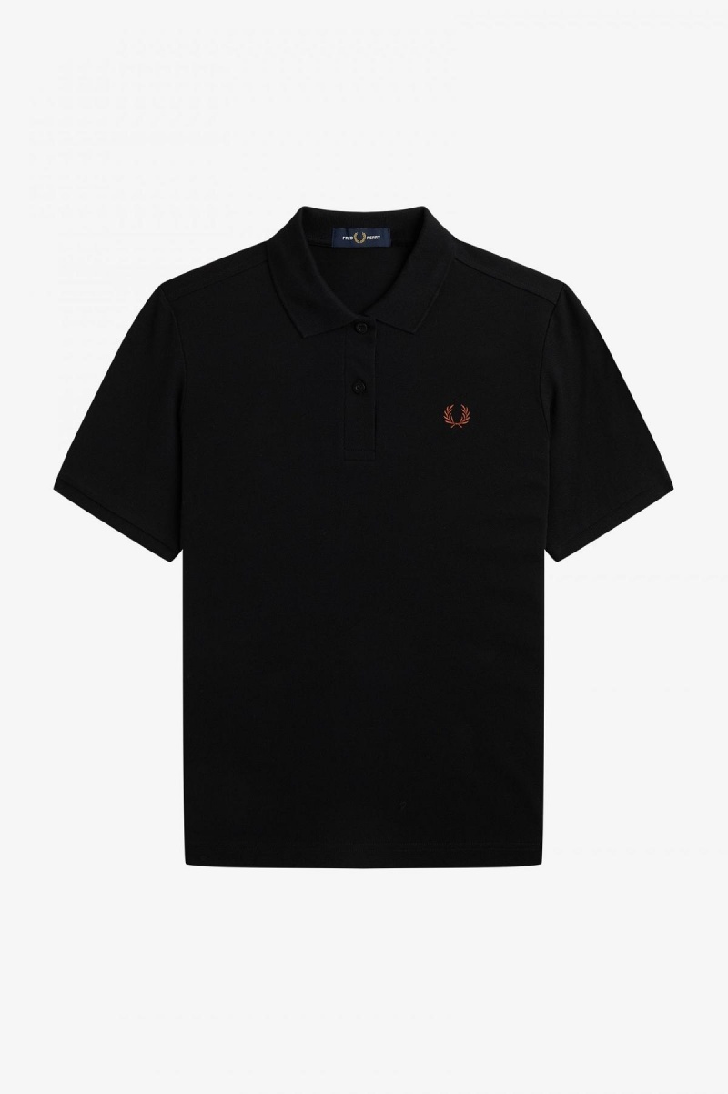 Fred Perry Shirt Fred Perry G6000 Mujer Negros Marrom | MXXMI65465