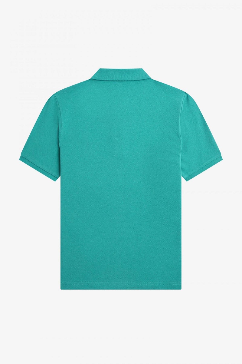 Fred Perry Shirt Fred Perry G6000 Mujer Verde Menta Oscuro Negros | EMXHC18961