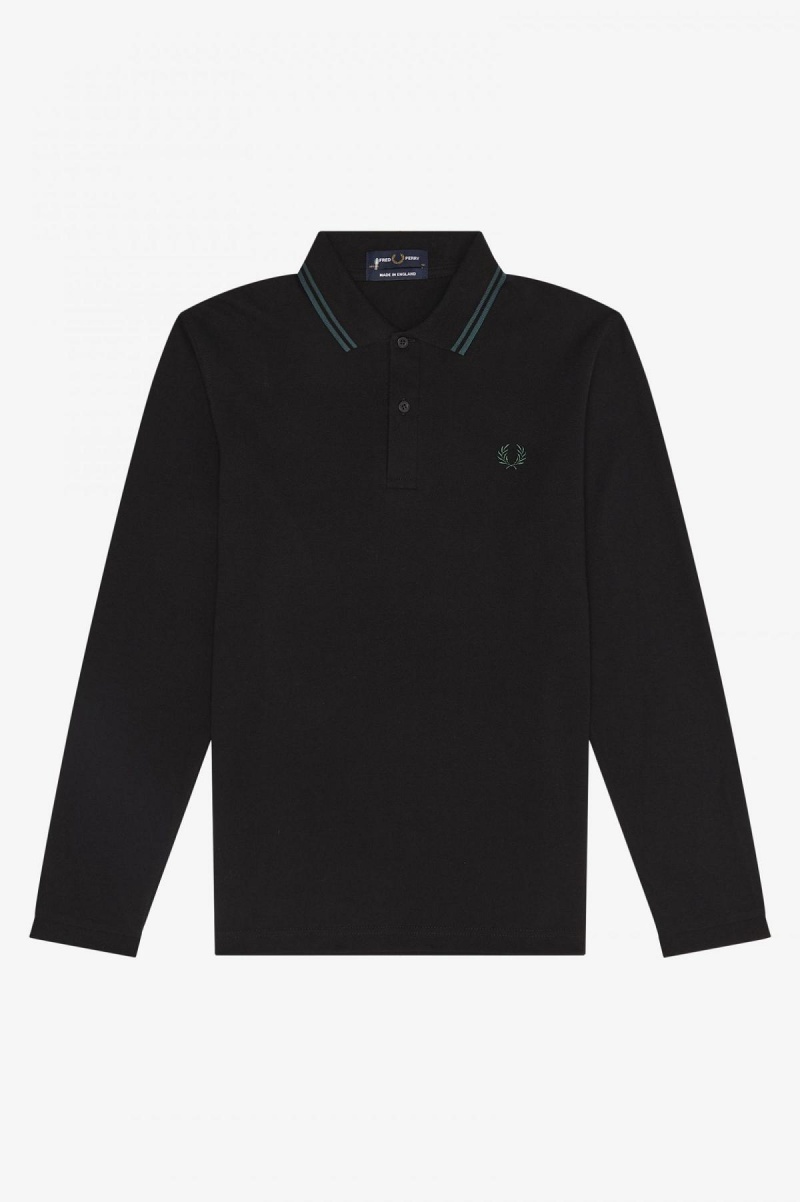 Fred Perry Shirt Fred Perry M1212 Hombre Negros Azules Azules | GMXUC29801