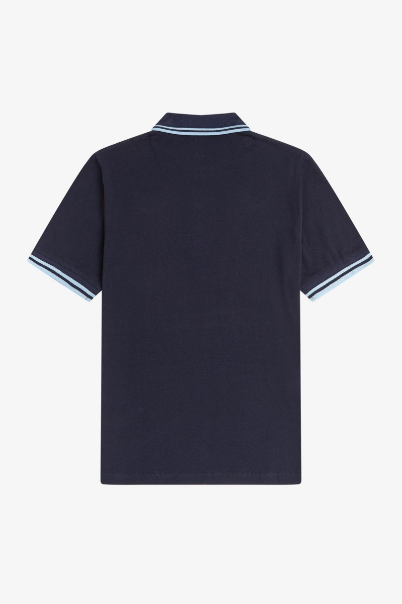 Fred Perry Shirt Fred Perry M12 Hombre Azul Marino | MXCVG17522