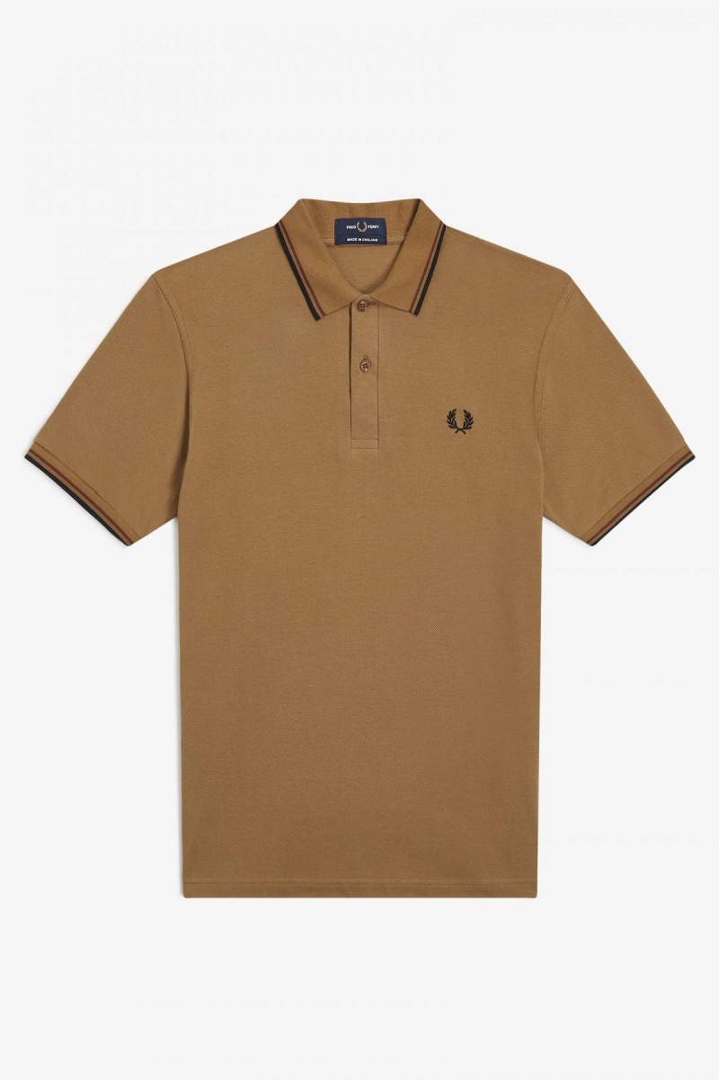 Fred Perry Shirt Fred Perry M12 Hombre Azules Marrom Negros | MXNEJ25559