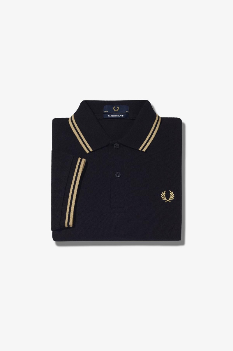 Fred Perry Shirt Fred Perry M12 Hombre Negros | PMXQX54225