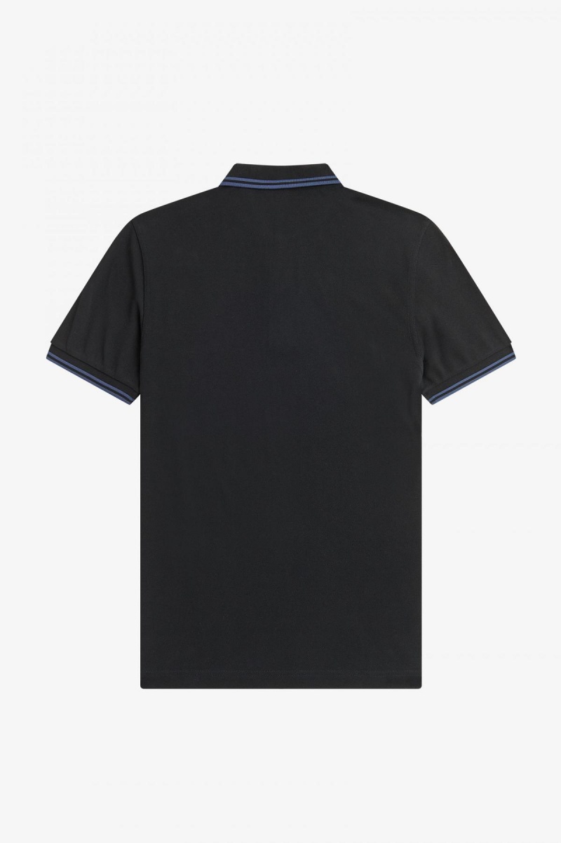 Fred Perry Shirt Fred Perry M3600 Hombre Negros Azules Azules | GMXUC25346