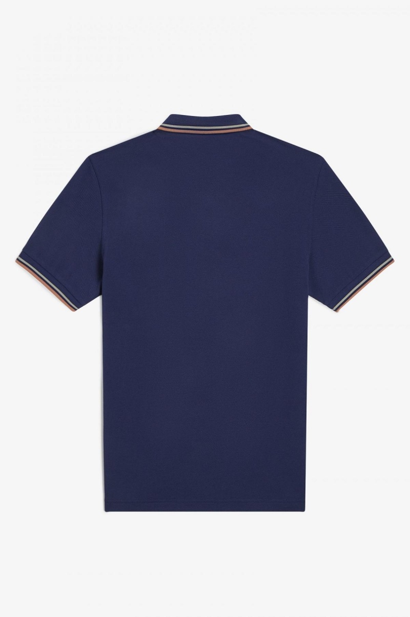 Fred Perry Shirt Fred Perry M3600 Hombre Azul Marino Azules | TMXWZ93387