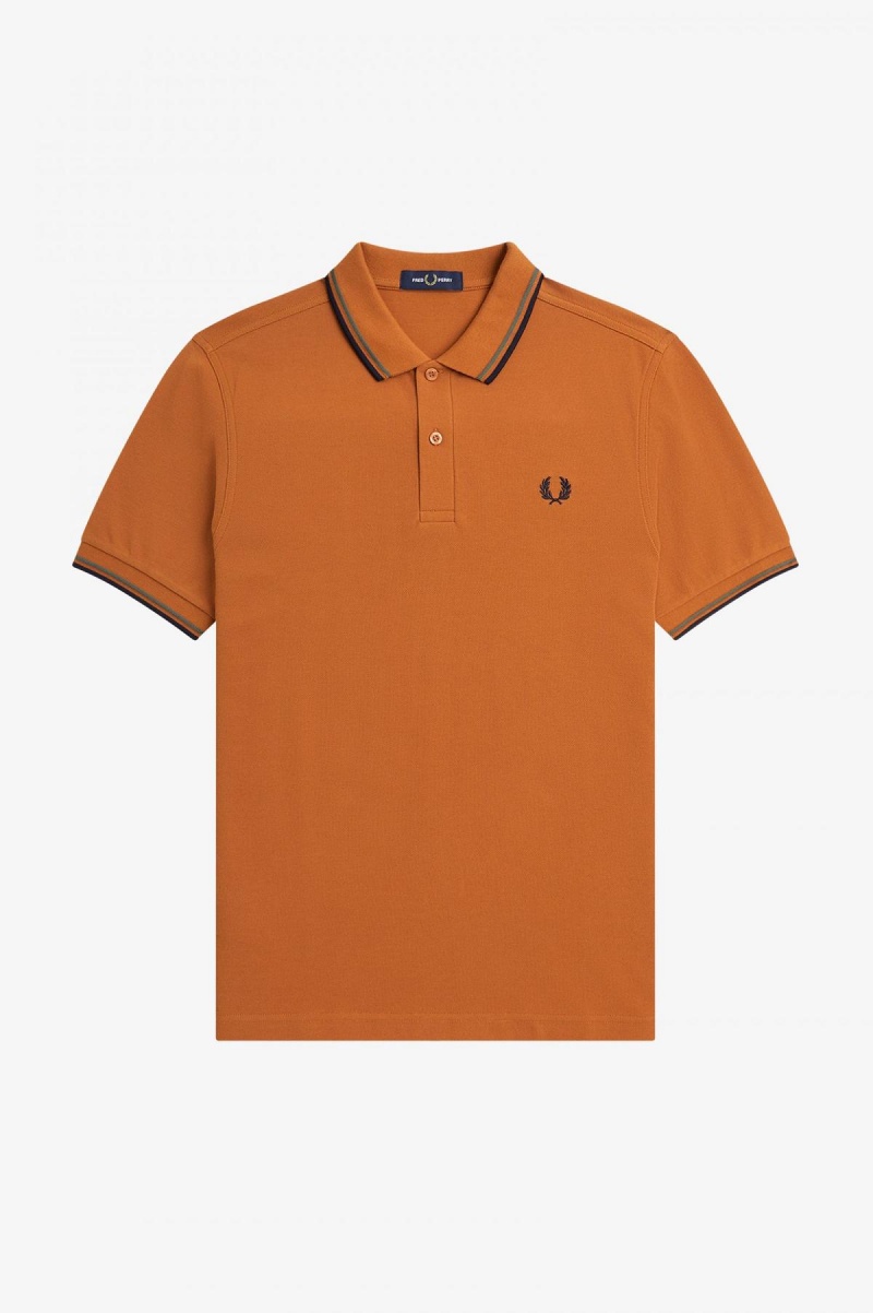 Fred Perry Shirt Fred Perry M3600 Hombre Verdes Azul Marino | MXXMI74781