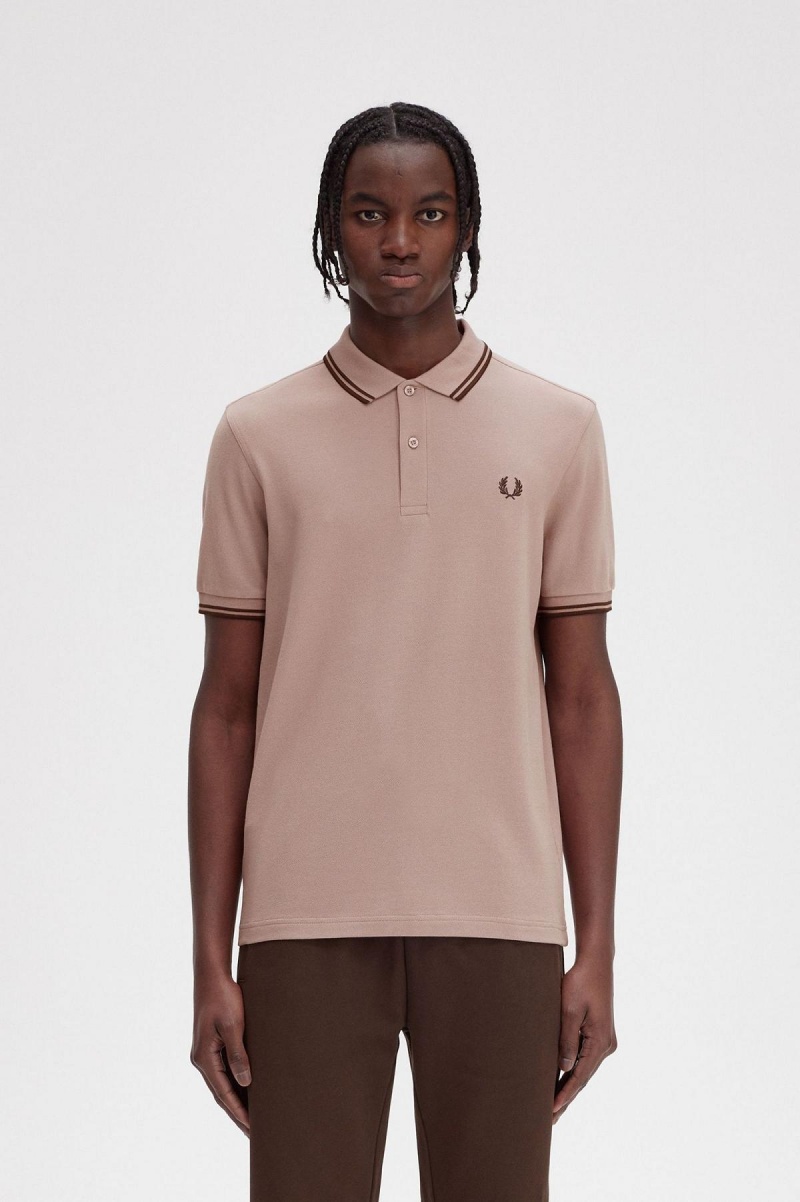 Fred Perry Shirt Fred Perry M3600 Hombre Rosas Oscuro | DMXKV80508