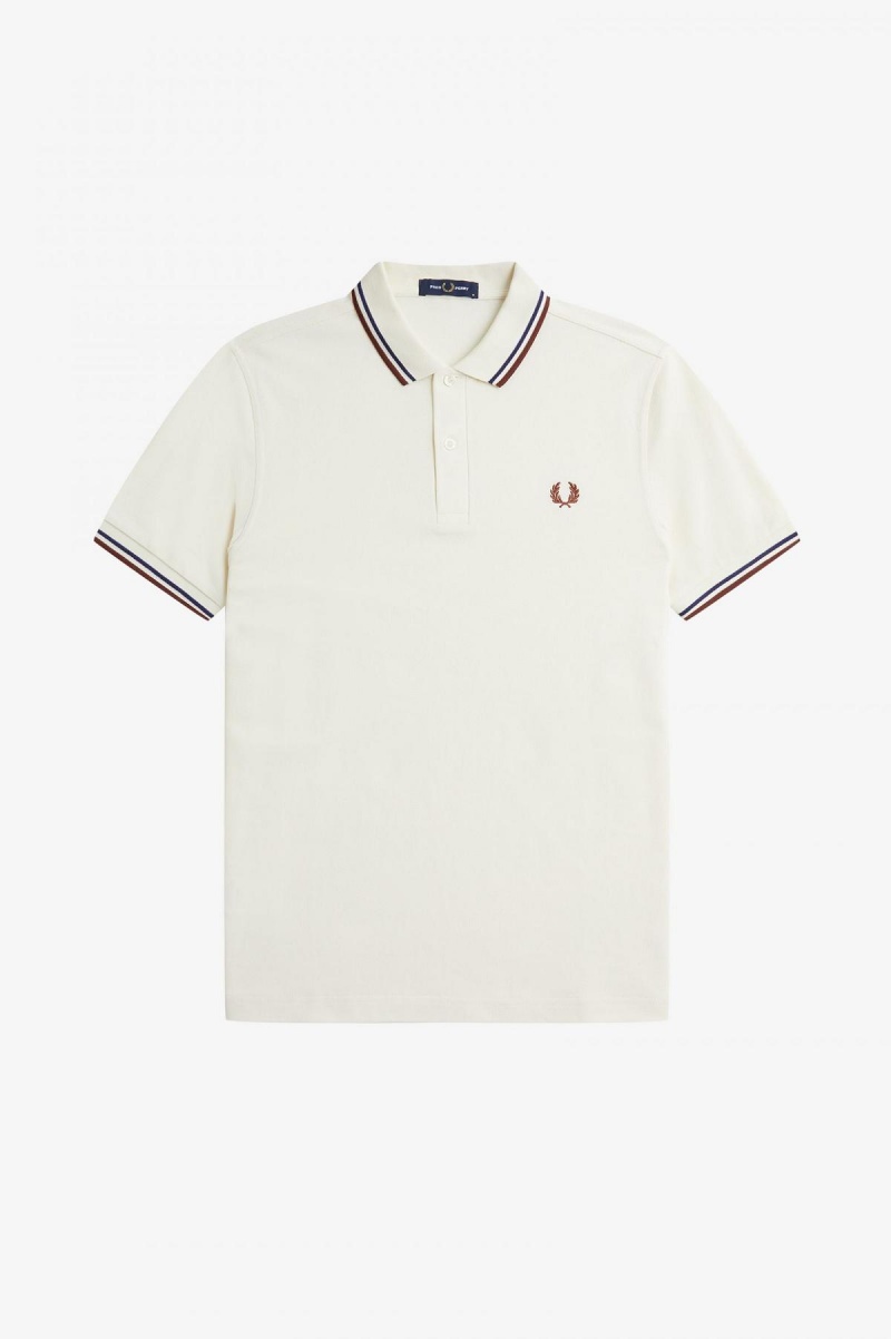 Fred Perry Shirt Fred Perry M3600 Hombre Azul Marino Marrom | EMXHC56340