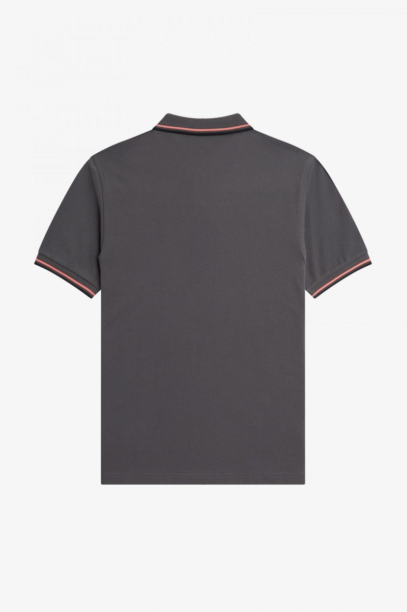 Fred Perry Shirt Fred Perry M3600 Hombre Coral Negros | MXCIF97006