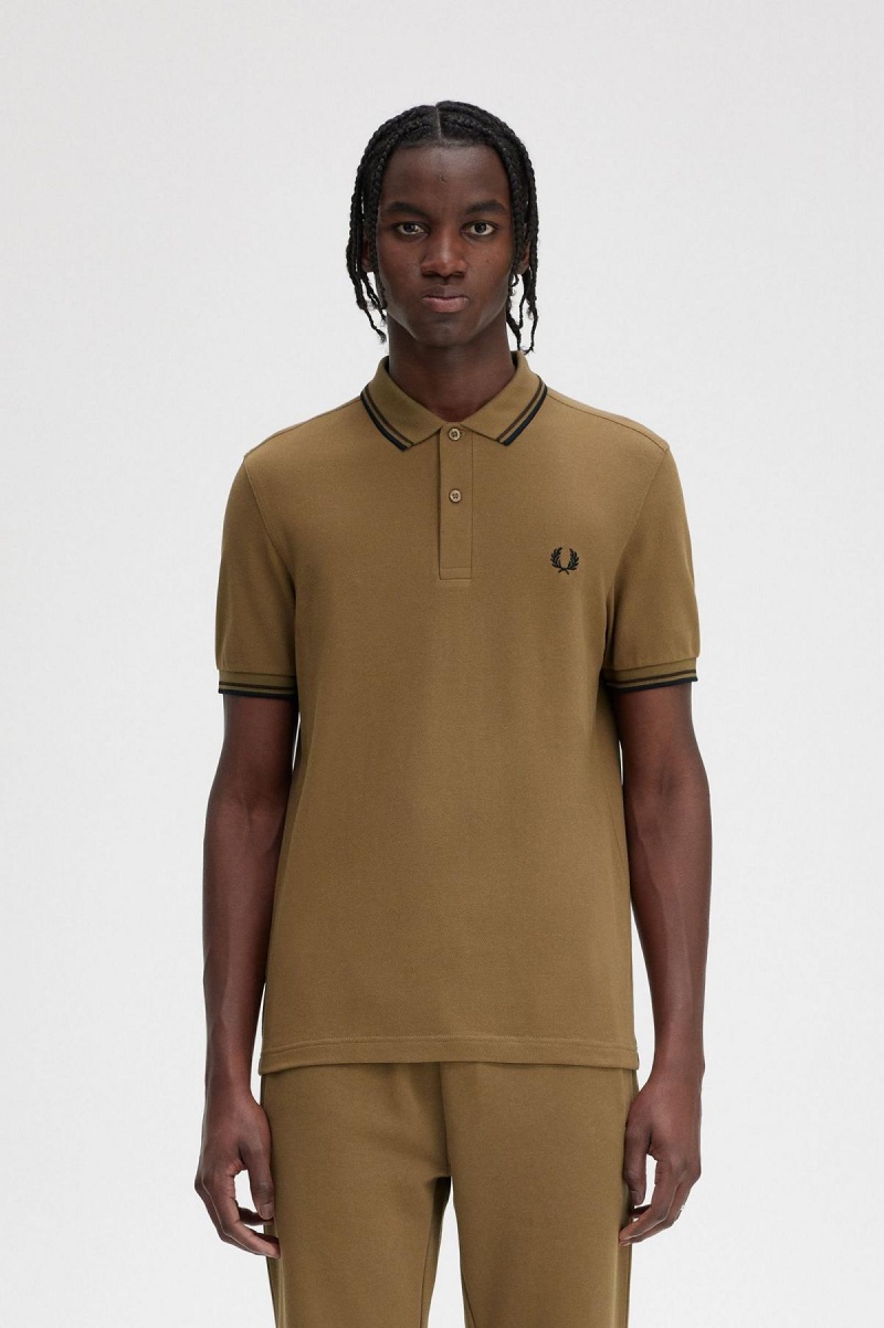 Fred Perry Shirt Fred Perry M3600 Hombre Negros | AMXDF47916