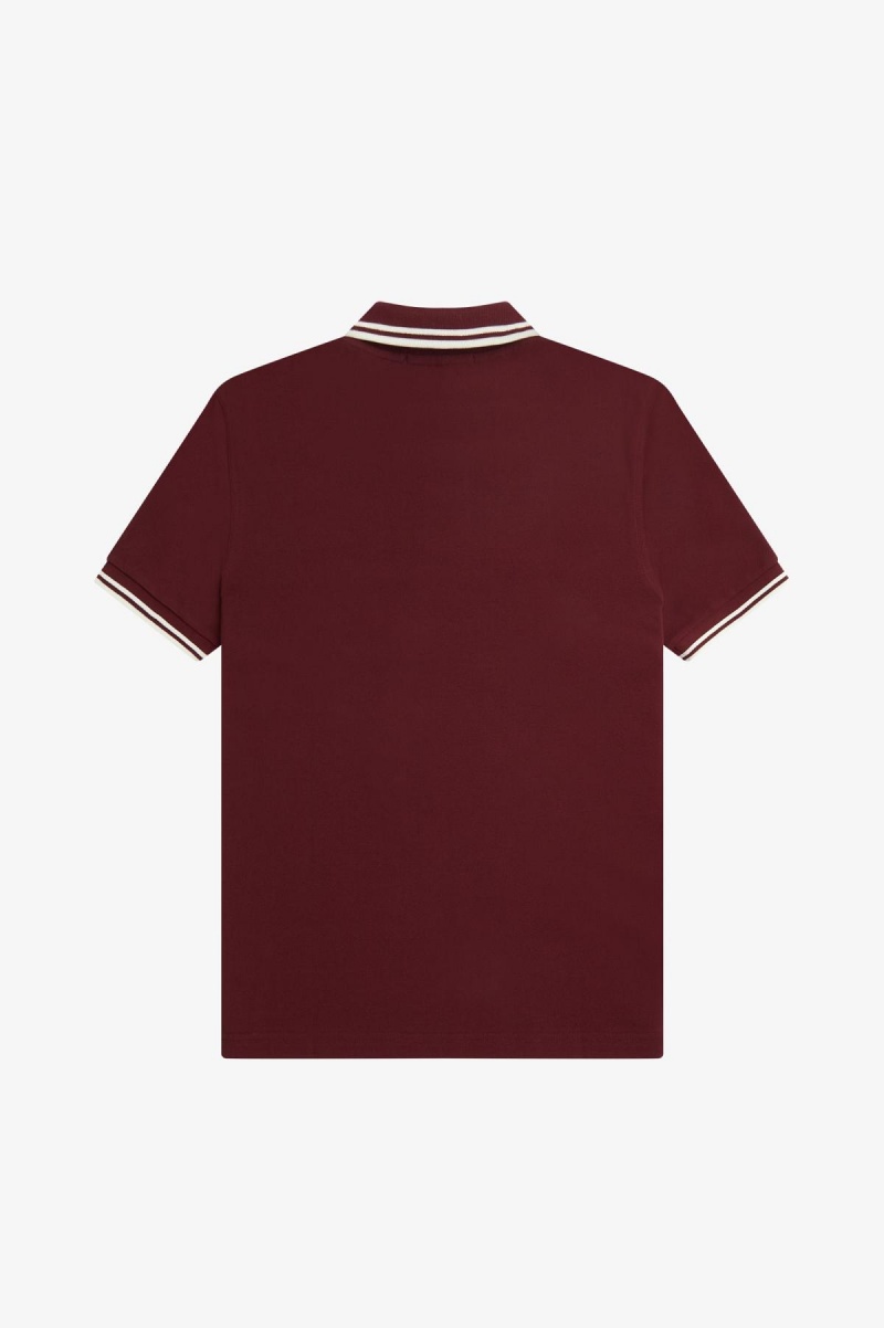 Fred Perry Shirt Fred Perry M3600 Hombre Oxblood / Ecru / Ecru | MXJBT65447