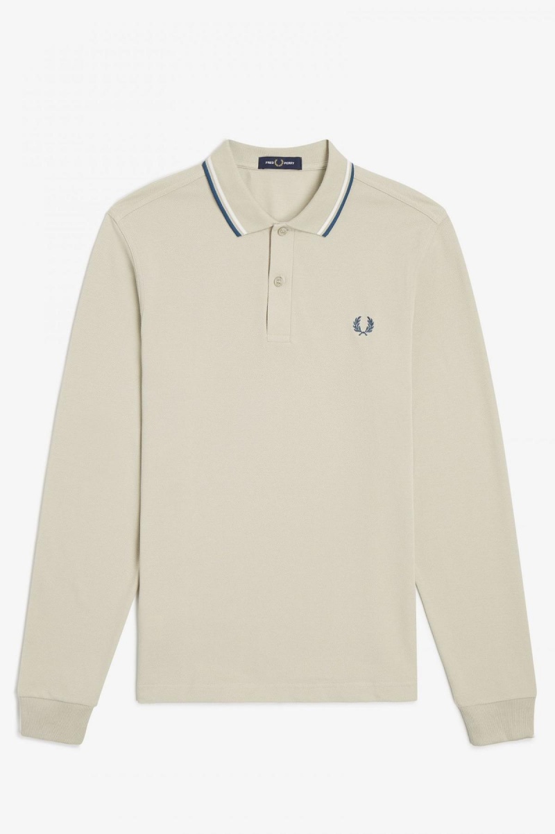 Fred Perry Shirt Fred Perry M3636 Hombre Azules Blancos Azules | MXXBR83372