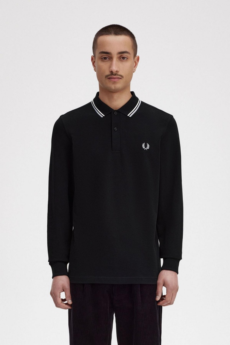 Fred Perry Shirt Fred Perry M3636 Hombre Negros | MXEAH62279