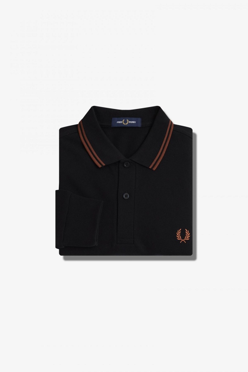 Fred Perry Shirt Fred Perry M3636 Hombre Negros Marrom Marrom | MXJZR35880