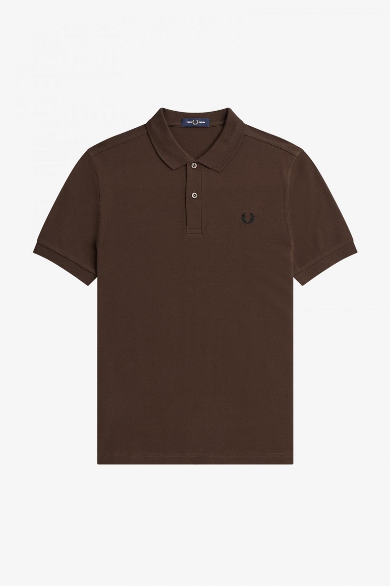 Fred Perry Shirt Fred Perry M6000 Hombre Negros | UMXTG24100