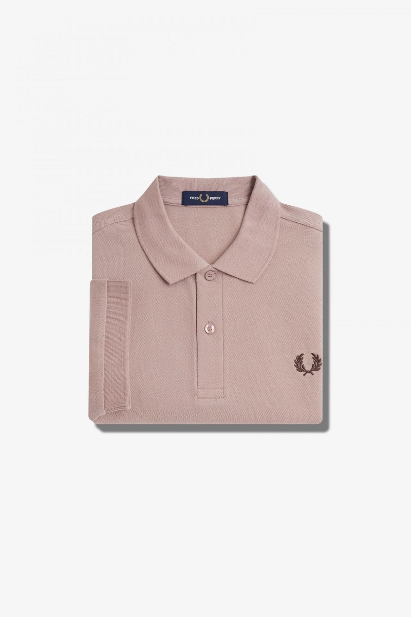 Fred Perry Shirt Fred Perry M6000 Hombre Rosas Oscuro | UMXTG61791