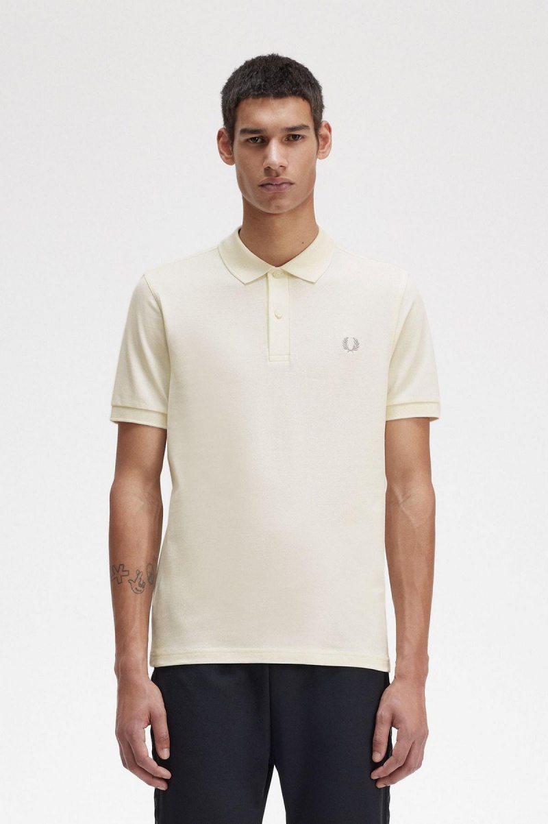 Fred Perry Shirt Fred Perry M6000 Hombre Ecru / Limestone | BMXSO30093