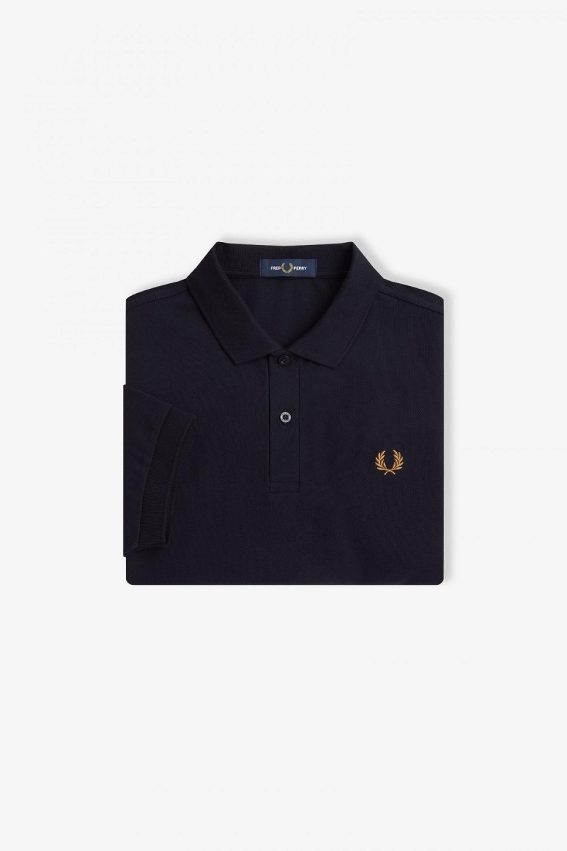 Fred Perry Shirt Fred Perry M6000 Hombre Azul Marino Azules | AMXWC46323