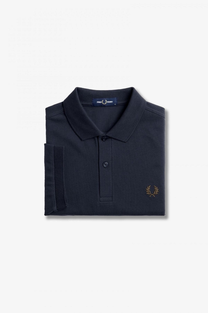 Fred Perry Shirt Fred Perry M6000 Hombre Azul Marino | FMXHY70721