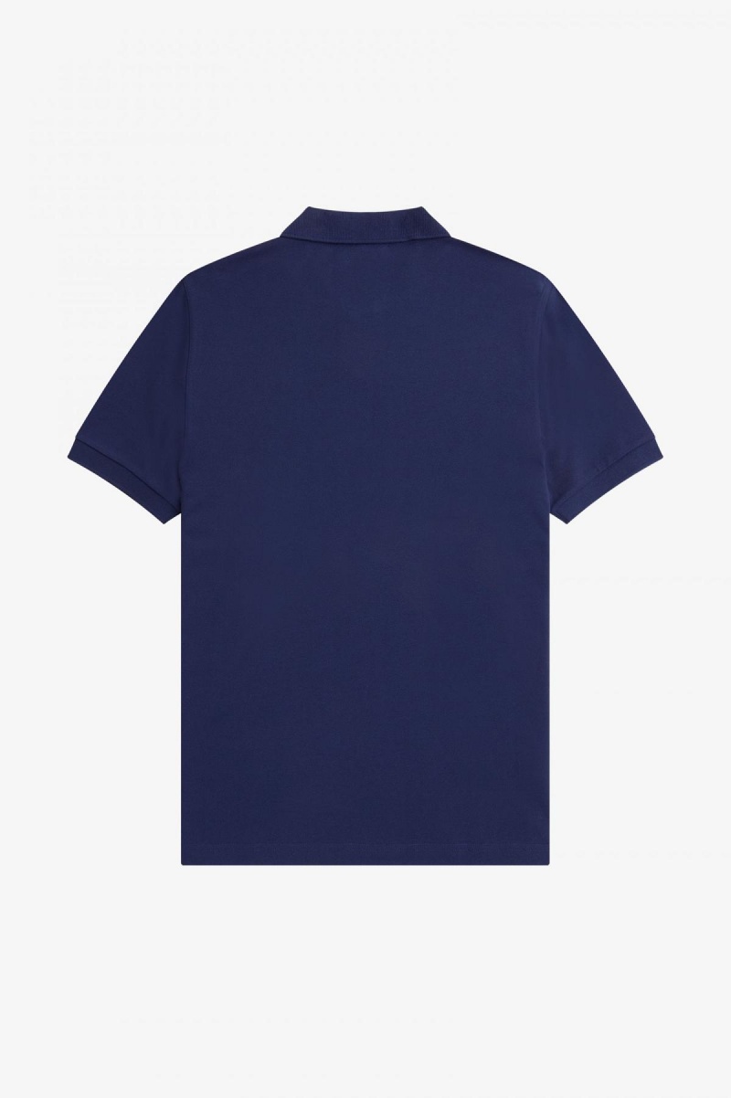 Fred Perry Shirt Fred Perry M6000 Hombre Azul Marino Marrom | UMXND94491