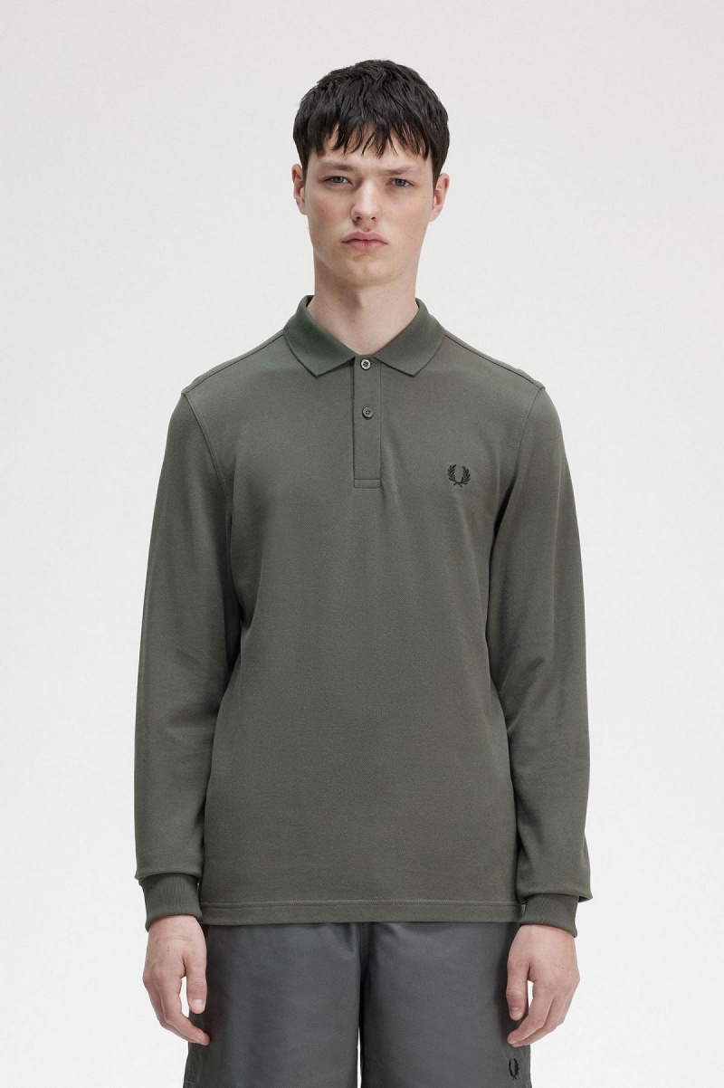 Fred Perry Shirt Fred Perry M6006 Hombre Verdes | SMXVO52000