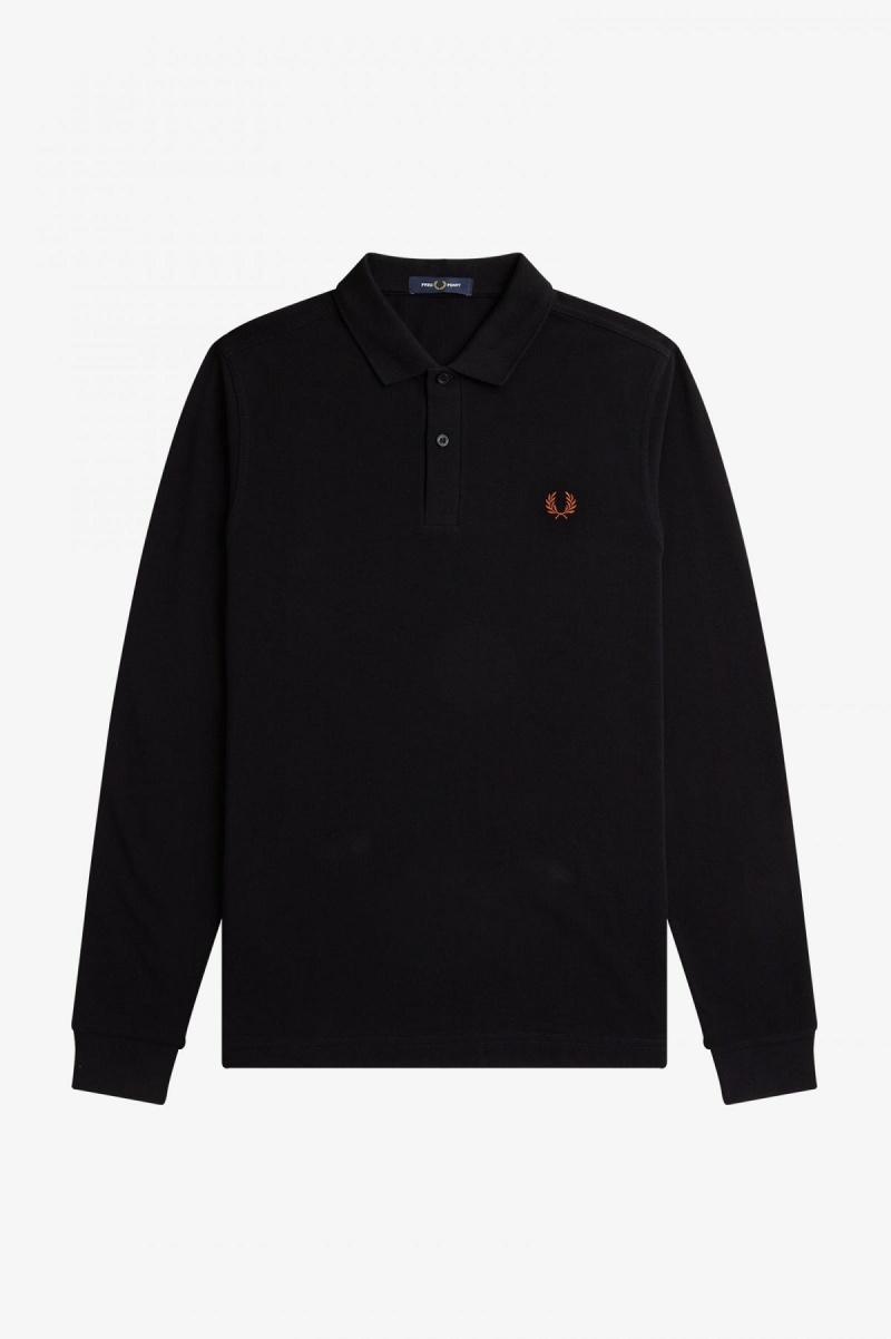 Fred Perry Shirt Fred Perry M6006 Hombre Negros Marrom | MXCIF71966