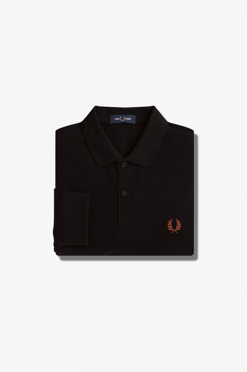 Fred Perry Shirt Fred Perry M6006 Hombre Negros Marrom | MXCIF71966