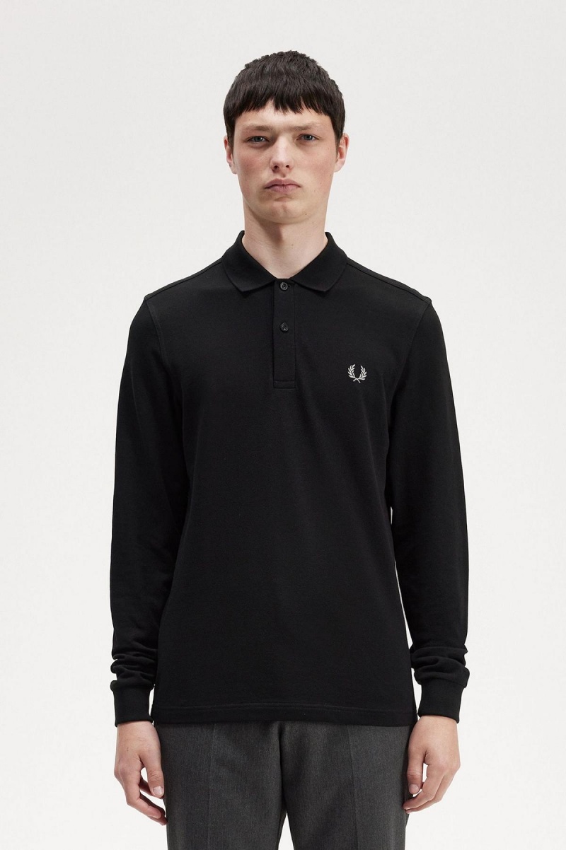 Fred Perry Shirt Fred Perry M6006 Hombre Negros | MXEGJ67254