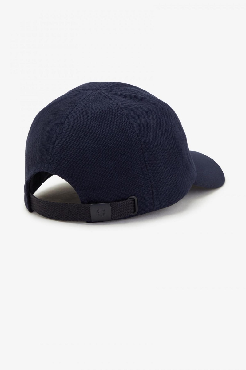 Gorra Fred Perry Classic Piqué Accessories Azul Marino Azules | ZMXMJ47496