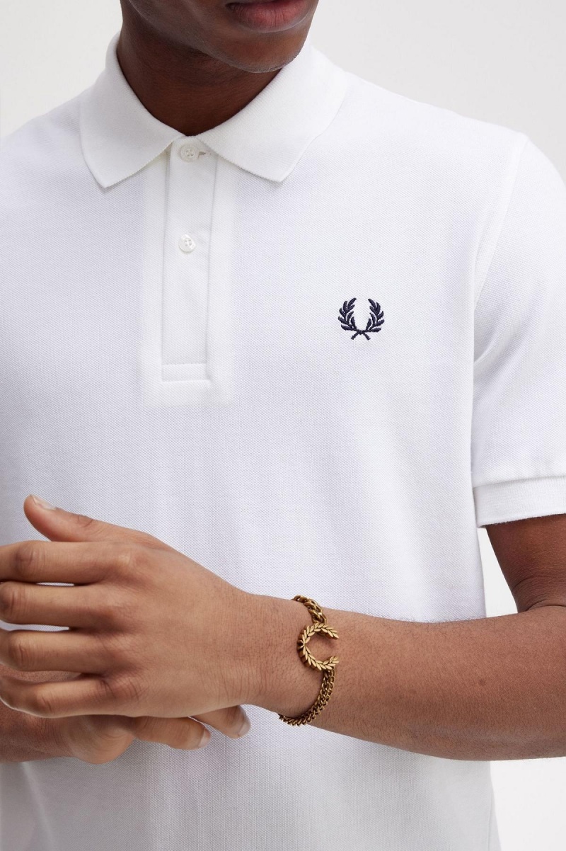 Joyería Fred Perry Double Chain Laurel Wreath Bracelet Accessories Dorados | MXJKU74062