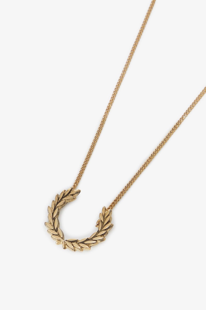 Joyería Fred Perry Laurel Wreath Necklace Accessories Dorados | DMXVO44860