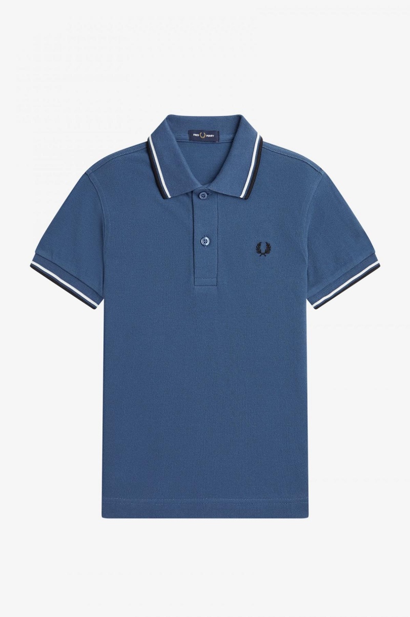 Niños Fred Perry Kids Twin Tipped Accessories Azules Blancos Negros | MXEAH44756