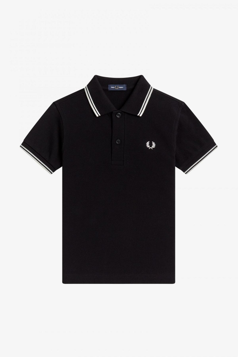 Niños Fred Perry Kids Twin Tipped Accessories Negros Blancos Blancos | MXIIZ86938