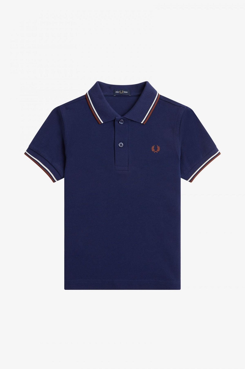 Niños Fred Perry Kids Twin Tipped Accessories Azul Marino Marrom | GMXEC38248