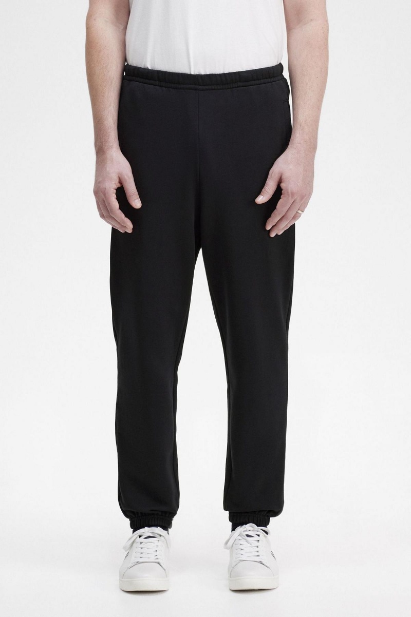 Pantalones Fred Perry Badge Detail Pista Pants Hombre Negros | GMXEC23193