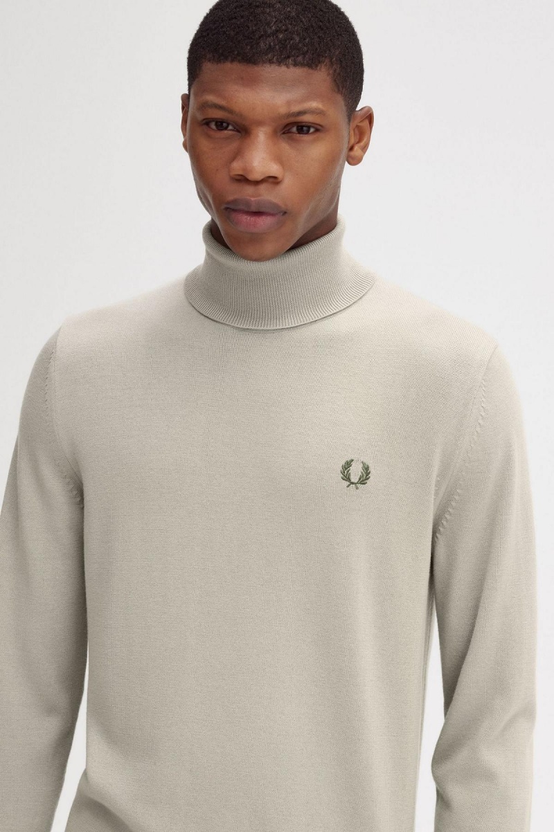 Prendas De Punto Fred Perry Roll Neck Jumper Hombre Azules | SMXNY31641