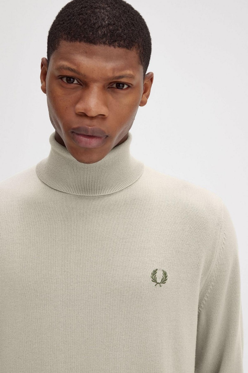 Prendas De Punto Fred Perry Roll Neck Jumper Hombre Azules | SMXNY31641