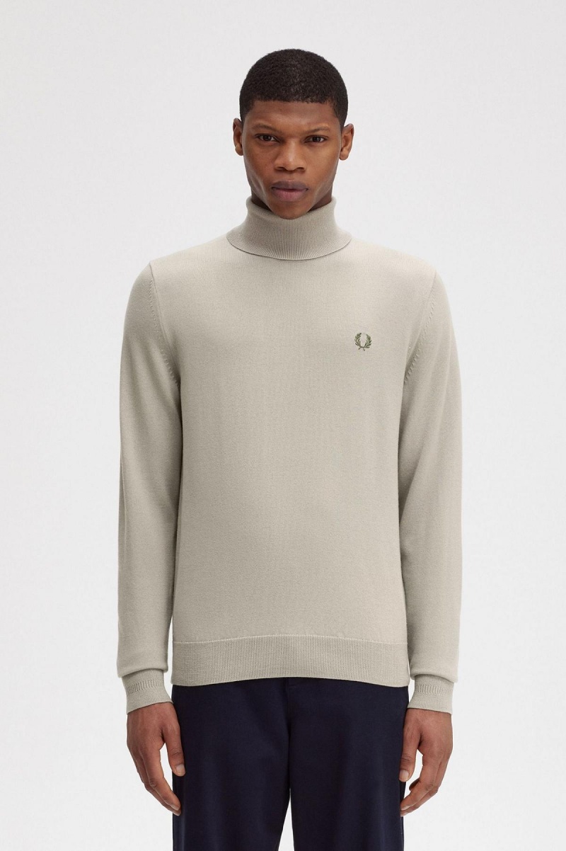 Prendas De Punto Fred Perry Roll Neck Jumper Hombre Azules | SMXNY31641