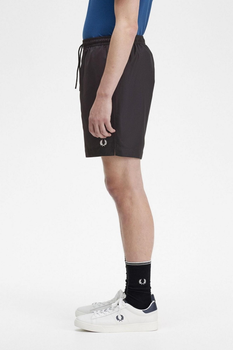 Short Fred Perry Classic Hombre Negros | DMXVO66092