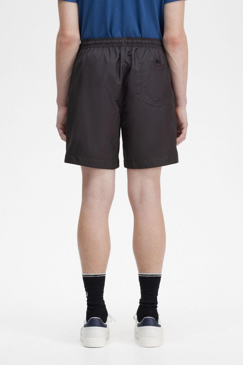 Short Fred Perry Classic Hombre Negros | DMXVO66092