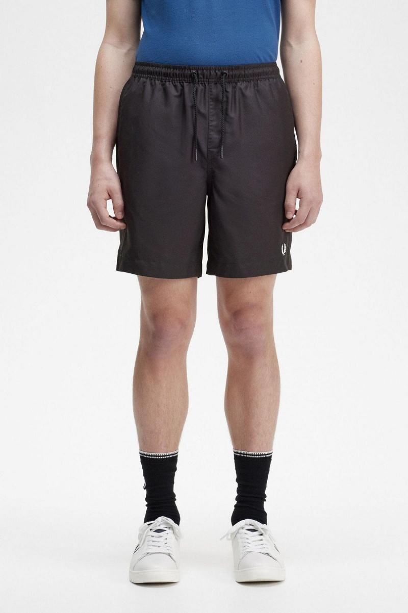 Short Fred Perry Classic Hombre Negros | DMXVO66092