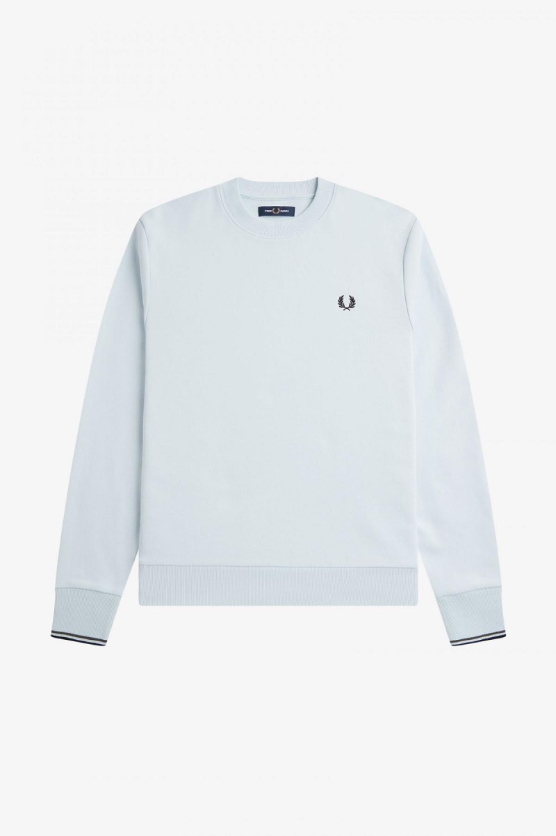 Sudaderas Fred Perry Crew Neck Hombre Azules | MXDYB38309