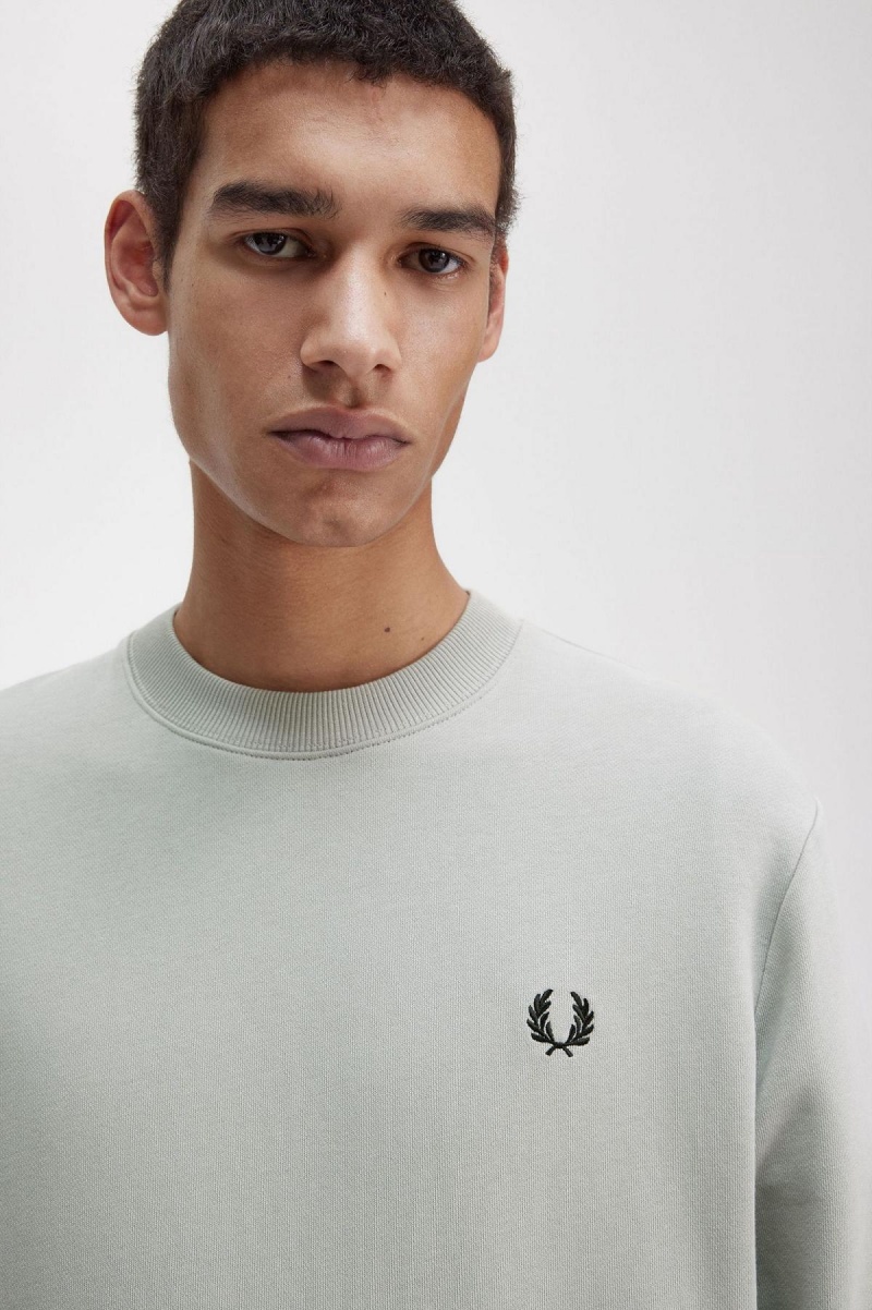 Sudaderas Fred Perry Crew Neck Hombre Limestone | XMXBH94757